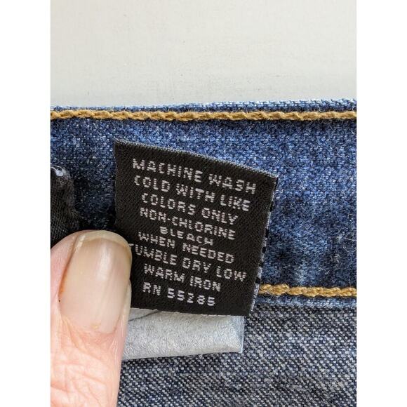 Express Extreme Flare Jeans Womens Size 9/10 L Blue Denim Precision Fit Basic - Picture 8 of 9